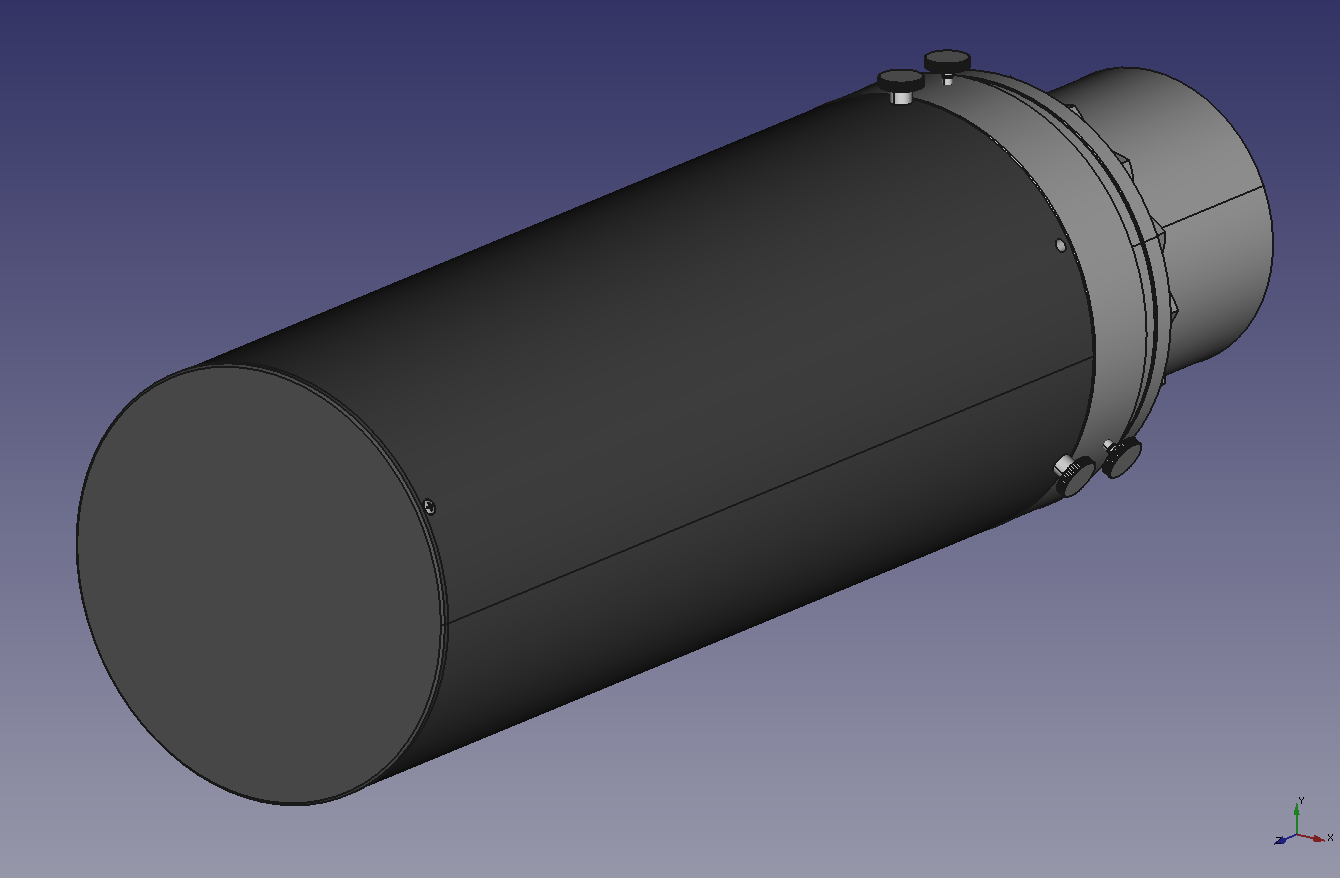 ivac camera mount with cover CAD screenshot